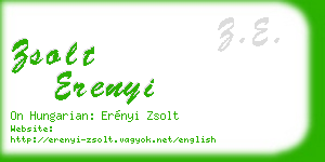 zsolt erenyi business card